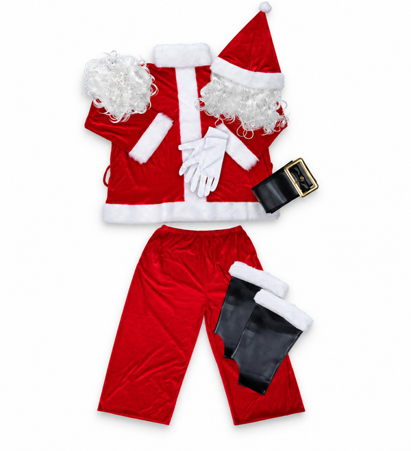 Adult Deluxe Santa Suit – 7 Piece Set