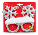 Glitter Christmas Novelty Glasses