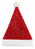 Adult Silver-Foil Santa Hat