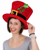 Christmas Fancy Trimmed Top Hat