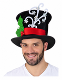 Christmas Fancy Trimmed Top Hat