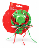 Christmas Clip-On Top Hat with Antlers