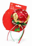 Christmas Clip-On Top Hat with Antlers
