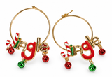 Christmas Hoop Earrings