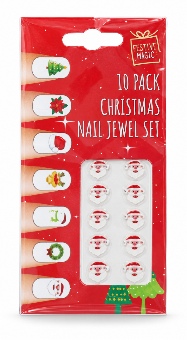 Christmas Nail Jewels – 10 Pack