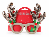 Sequin Christmas Novelty Glasses