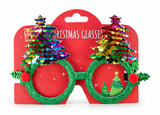 Sequin Christmas Novelty Glasses