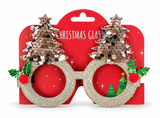 Sequin Christmas Novelty Glasses