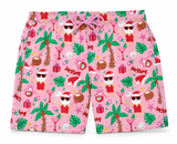 Boys' Christmas Hawaiian Board Shorts