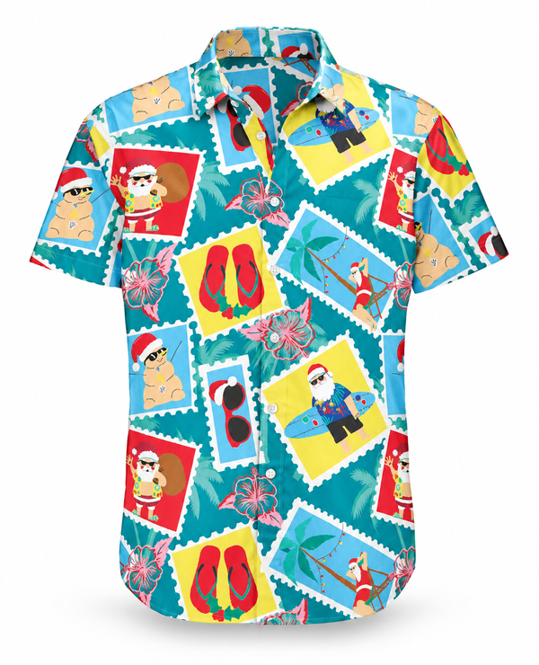 Boys' Christmas Short-Sleeved Shirt