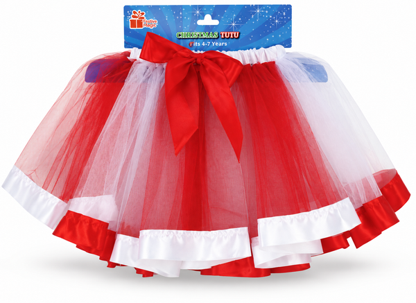 Girls Organza Christmas Tutu – Ages 4–7
