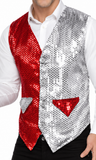 Men's Christmas Sequin Waistcoat