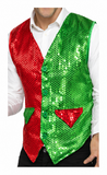 Men's Christmas Sequin Waistcoat