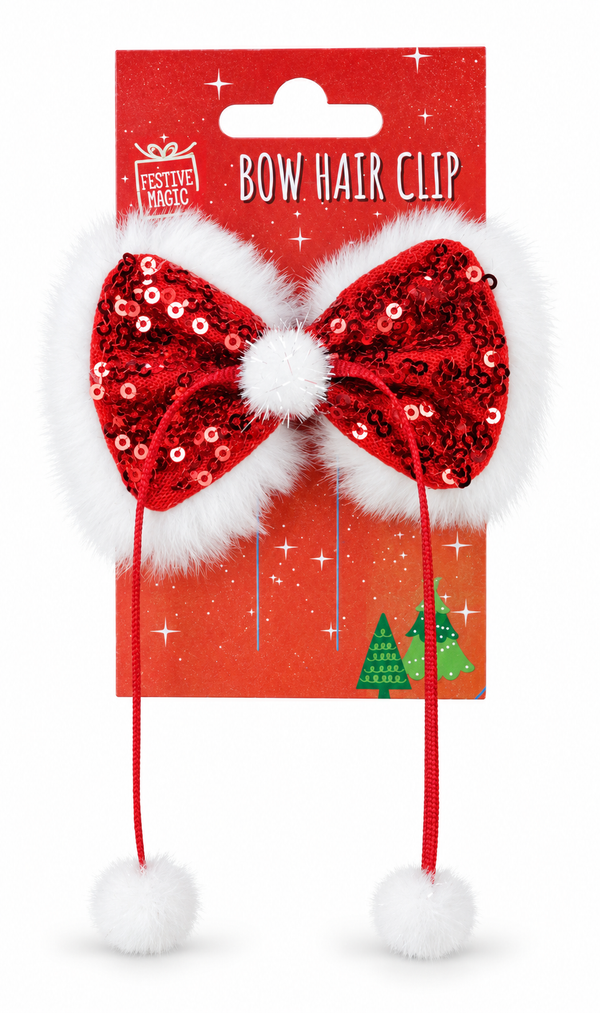 Christmas Fur-Trim Hair Accessory