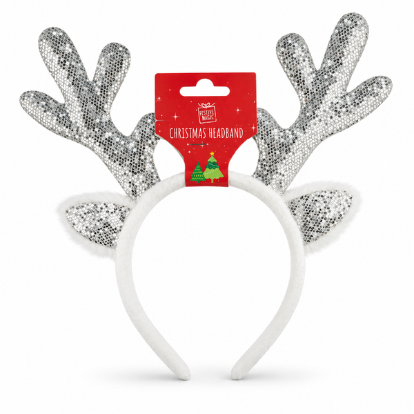 Sparkling Reindeer Antler Headband