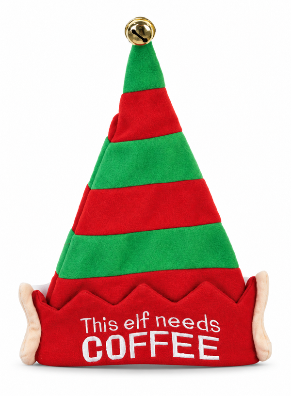 Slogan Fleece Elf Hat