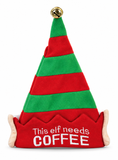 Slogan Fleece Elf Hat