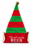 Slogan Fleece Elf Hat