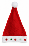Adults Plush Santa Hat with Jingle Bells