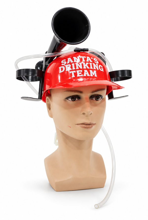 Christmas Drinking Helmet with Horn
