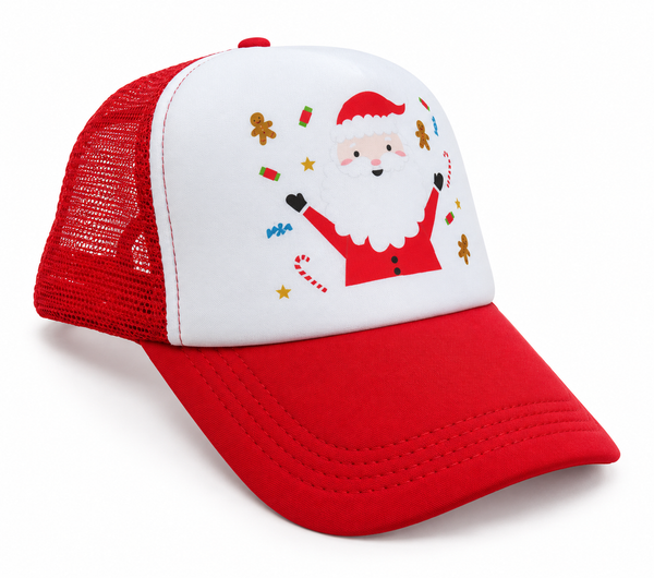 Printed Christmas Trucker Cap