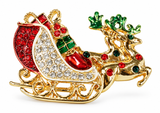 Christmas Diamante Brooch