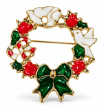 Christmas Diamante Brooch
