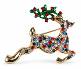 Christmas Diamante Brooch