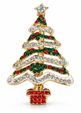 Christmas Diamante Brooch