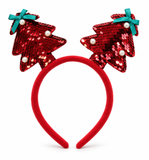 Sequin Christmas Tree or Antler Headband