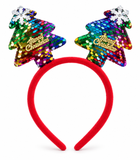 Sequin Christmas Tree or Antler Headband