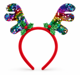 Sequin Christmas Tree or Antler Headband