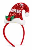 Sequin Christmas Hat Headband