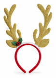 Tall Glitter Antler Headband