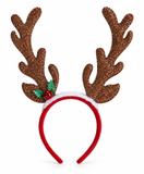 Tall Glitter Antler Headband