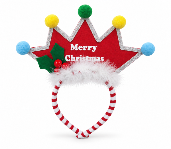 Merry Christmas Crown Headband