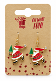 Christmas Dangly Charm Earrings