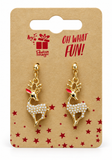 Christmas Dangly Charm Earrings