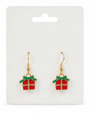 Christmas Metal Charm Earrings