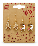 Christmas Dangly Earrings – 2 Pairs