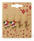 Christmas Dangly Earrings – 2 Pairs