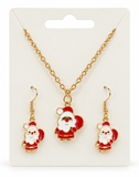 Christmas Necklace and Earrings Set