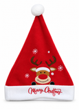 Embroidered Christmas Character Santa Hat