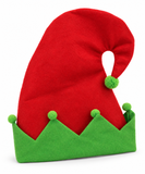 Curly Felt Elf Hat with Pompoms