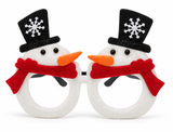 Glitter Christmas Character Novelty Glasses