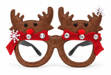 Glitter Christmas Character Novelty Glasses
