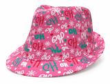 Printed Christmas Trilby Hat