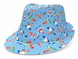 Printed Christmas Trilby Hat