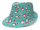 Printed Christmas Trilby Hat