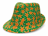 Printed Christmas Trilby Hat